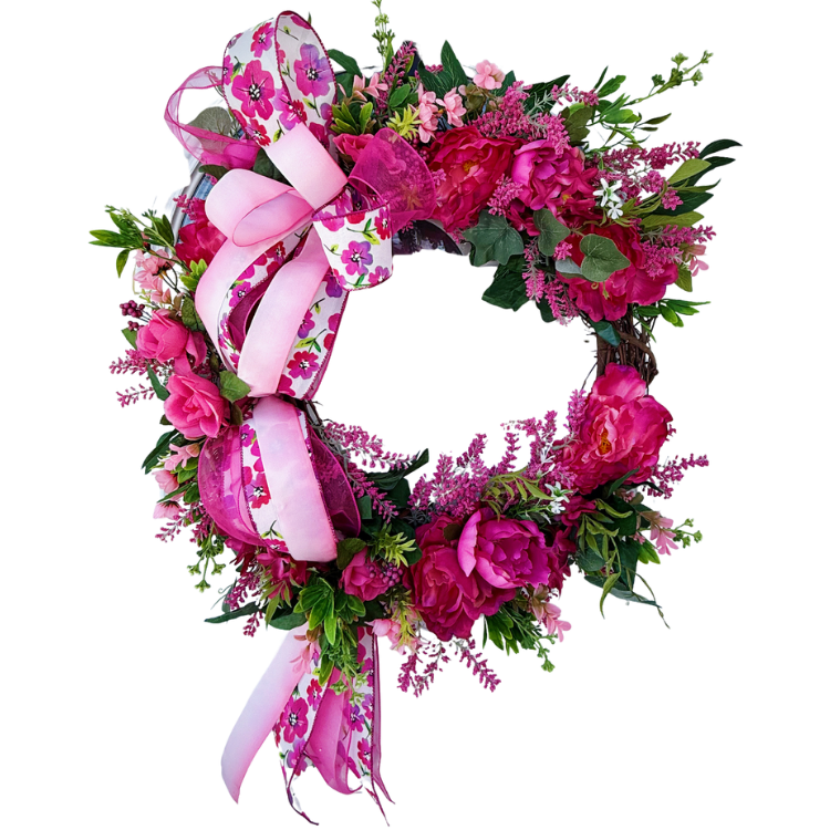 Pink Floral Wreath