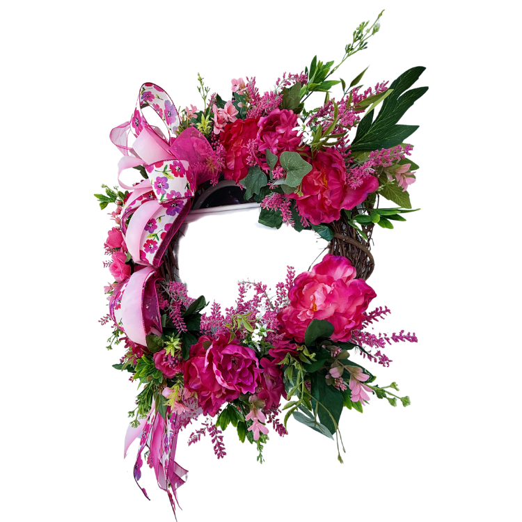 Pink Floral Wreath