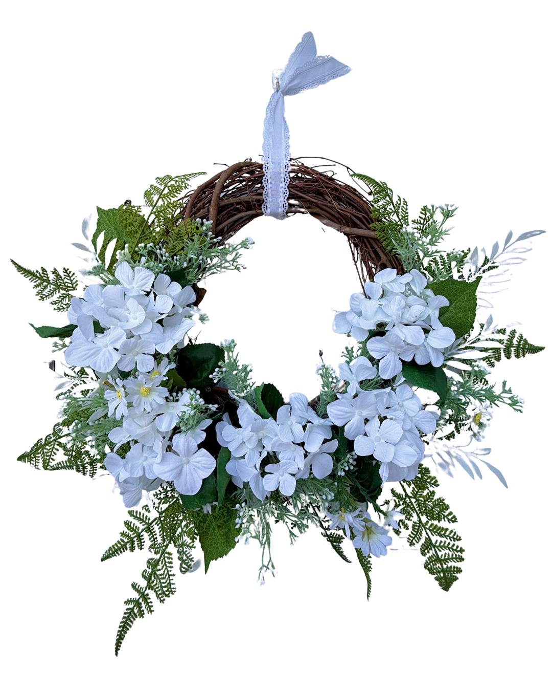White Floral Wreath