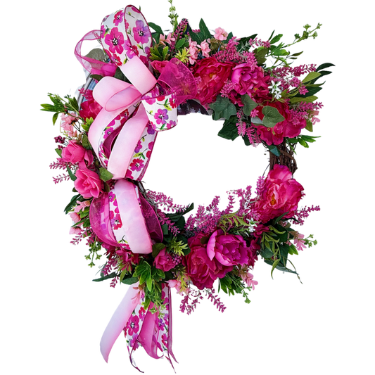 Pink Floral Wreath