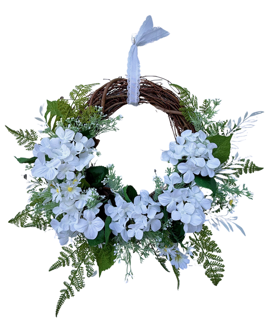White Floral Wreath